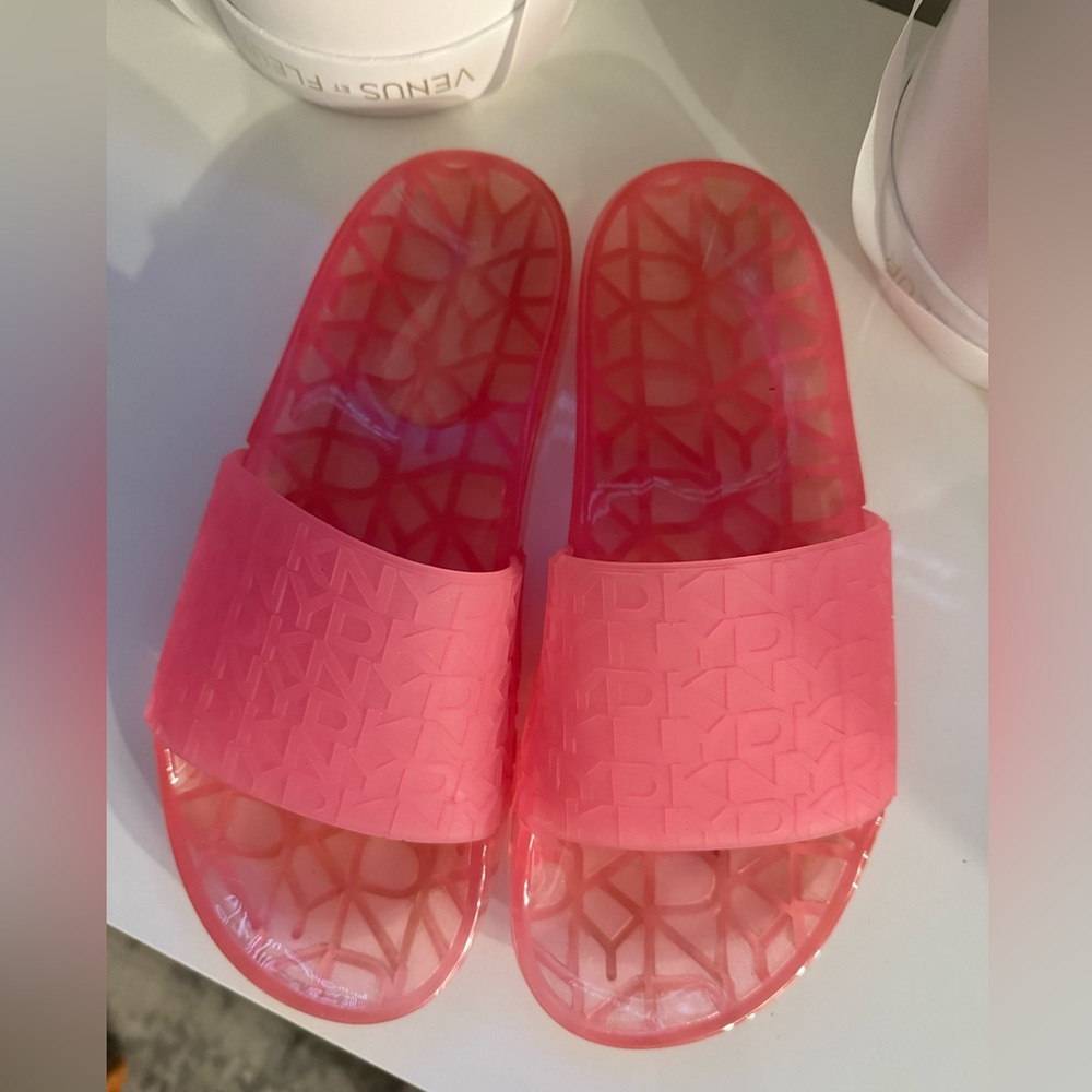 Pink DKNY Slides